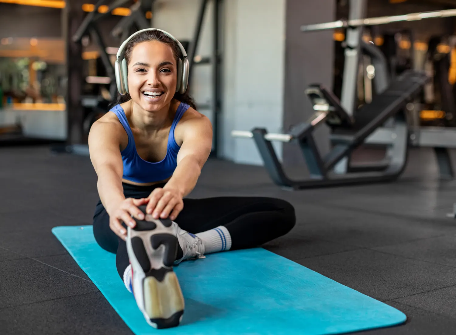 VO₂ max fitness test on a treadmill at Prime Clinics